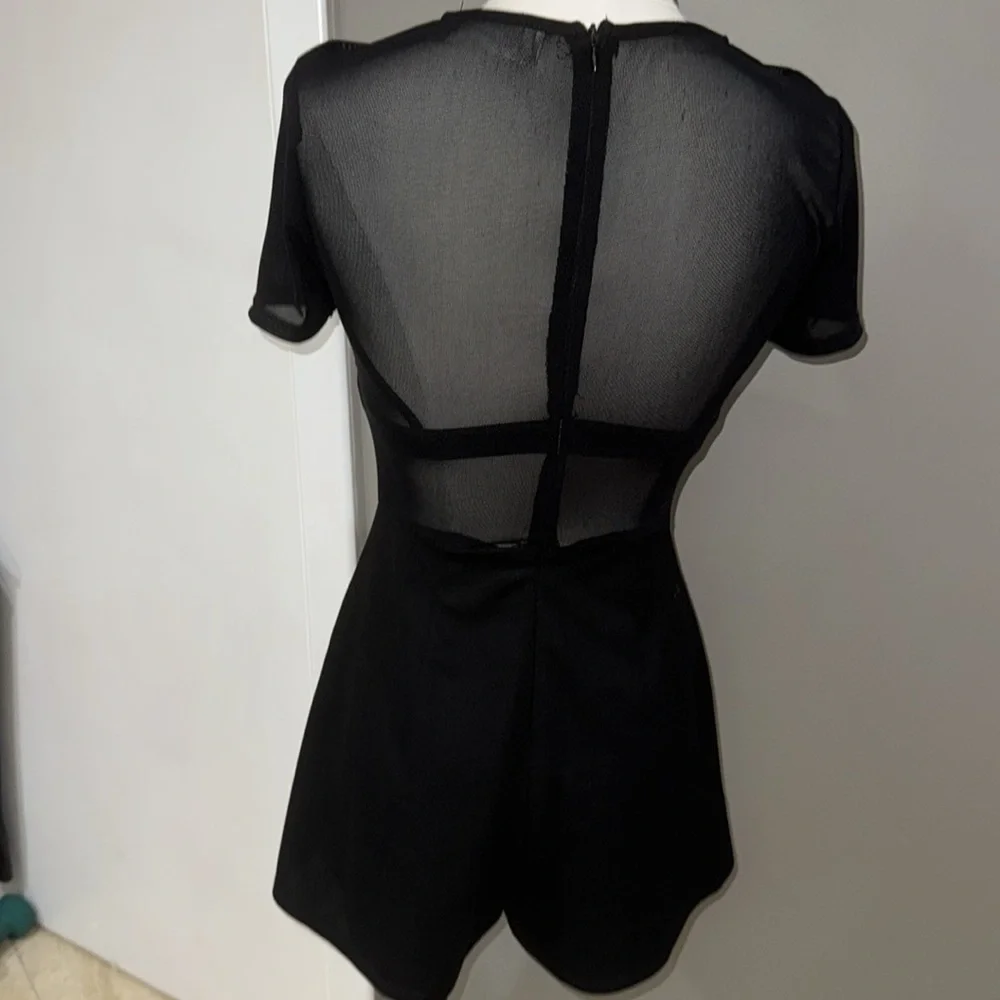 Black LBD w/sheer top & skort underneath. - Picture 5 of 8